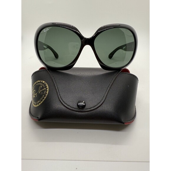 Ray-Ban Accessories - RAY-BAN RB4098 JACKIE OHH II 601/71 3N ITALY BLACK OVERSIZE W/CASE Read Descrpt